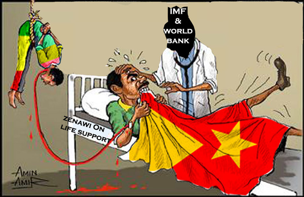 IMF and World bank Feeding Meles Zenawi with the Ethiopian people's blood